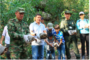 Corpocesar liberó varias especies de fauna silvestre en reserva natural en Manaure - Fundación Hidrobiológica George Dahl